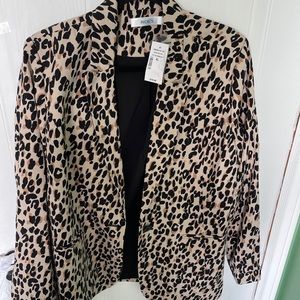 Leopard print blazer (xl)